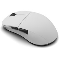 White Endgame Gear XM2w 4k v2 wireless gaming mouse with sleek design, black scroll wheel, and side buttons.