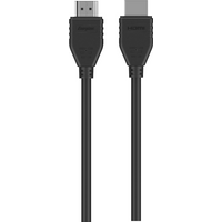 Black Energizer HDMI to HDMI cable, 2 meters long, with sturdy connectors and embossed branding on plugs.