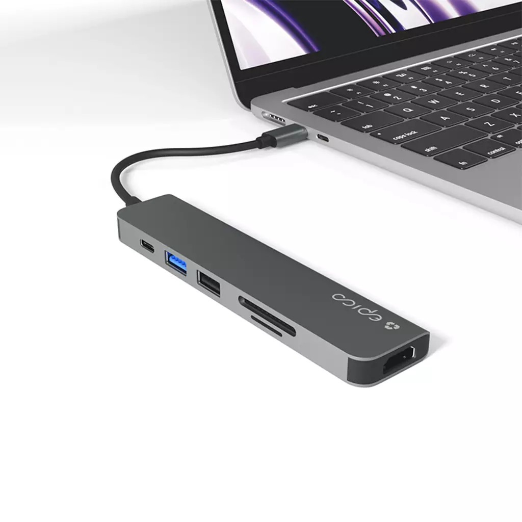 Epico 9915112100080 interface hub USB Type-C Grey - image 4