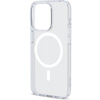Transparent Epico Mag+ Hero phone case with circular MagSafe design, fits 16 cm (6.3") devices, sleek and minimalist.