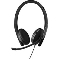 Black EPOS ADAPT 165T USB-C II headset with padded ear cups, adjustable headband, and flexible boom microphone.