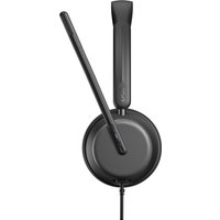 Black EPOS IMPACT 860T ANC headset with long boom microphone and cushioned earcup.