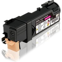 Black Epson magenta toner cartridge with labels and orange cap, designed for 2.5K pages, ISO/IEC 19798 standard.