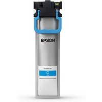 Cyan Epson C13T11D240 XL ink cartridge, rectangular with blue handle, for WF-C 5890, yields 5K pages.