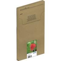 Epson 29XL ink cartridge multi pack in brown box with strawberry image, high-capacity black, cyan, magenta, yellow.