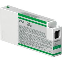 Epson green ink cartridge C13T636B00, 700ml, rectangular white casing with green label for Stylus Pro.