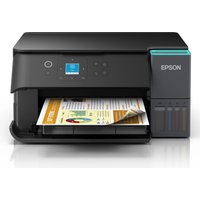 Black Epson EcoTank ET-2951 printer with front paper tray, LCD screen, and visible ink tanks on the side.