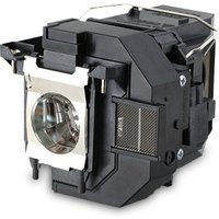 Black Epson ELPLP97 projector lamp with silver accents and clear bulb housing.