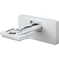 White Epson ELPMB62 wall mount with adjustable arm and sleek rectangular design for projectors.