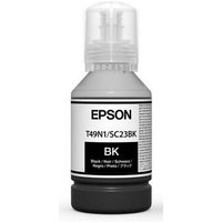 Gray Epson SC-T3100X ink bottle with black cap and label displaying model number and "BK" for black ink.