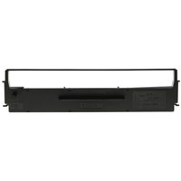 Black Epson SIDM ribbon cartridge with rectangular frame and central slot for dot matrix printers.