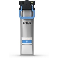 Epson WF-C5xxx Series ink cartridge, light cyan, rectangular with blue handle and black top.