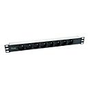 Equip 333313 power distribution unit (PDU) 8 AC outlet(s) 1U Black. Si - image 2