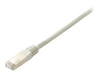 Grey CAT 6 network patch cable with gold-plated connectors, featuring a slim design and transparent connector housing for enhanced connectivity.