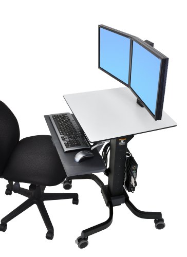 Ergotron WorkFit-C. Dual Sit-Stand Black. Grey Flat panel Multimedia c - image 3