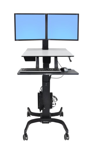 Ergotron WorkFit-C. Dual Sit-Stand Black. Grey Flat panel Multimedia c - image 4