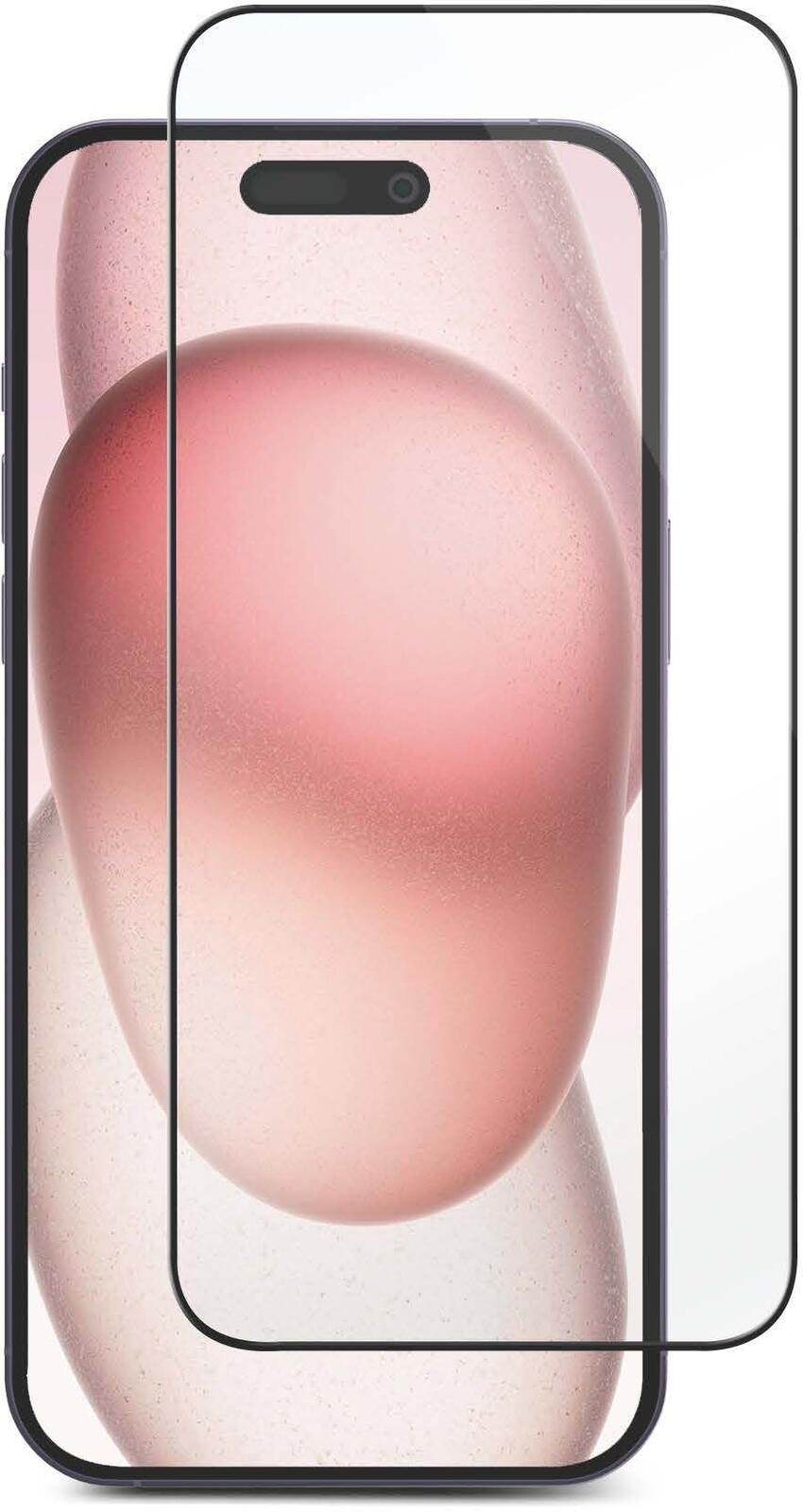 Clear mobile phone screen protector designed for the eSTUFF ES501436, featuring a sleek, transparent finish that covers the screen with precise cutouts for optimal visibility.