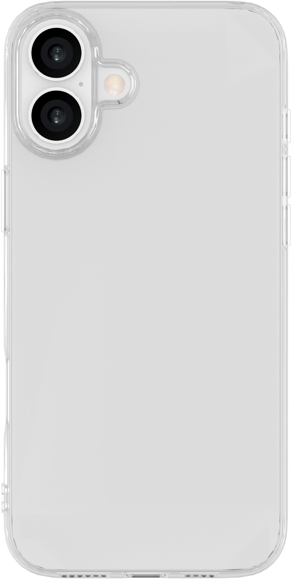 Clear, transparent mobile phone case designed for 6.7" devices, featuring precise cutouts for camera lenses and buttons, made from durable material for protection.