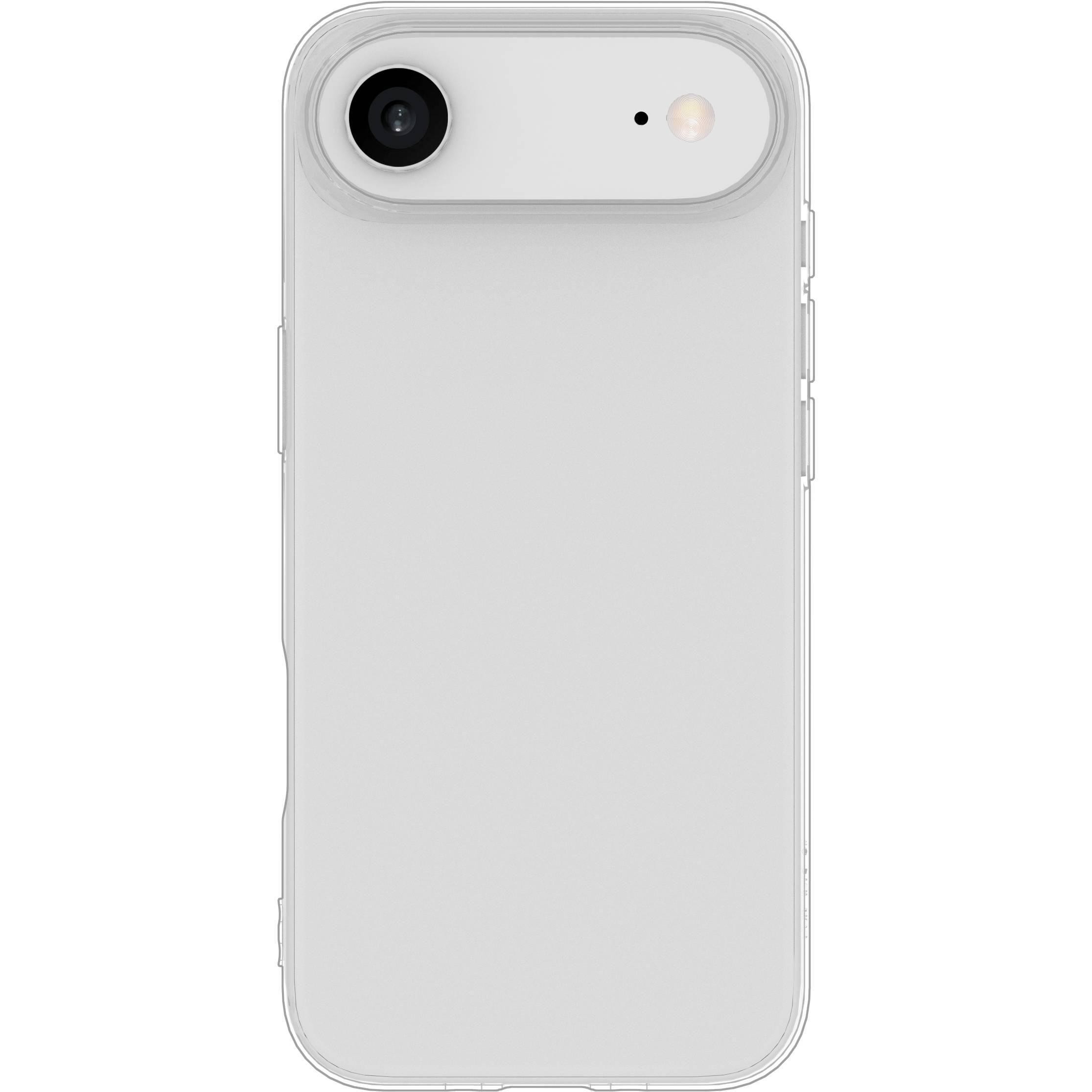Clear, transparent mobile phone case for 16.8 cm (6.6") devices, featuring precise cutouts for camera and buttons, made from durable material for protection.