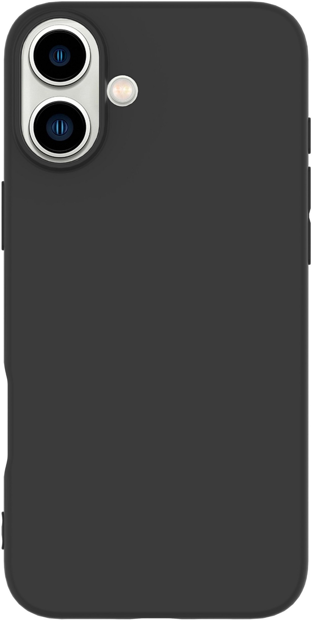 Black mobile phone case by eSTUFF, designed for 15.5 cm (6.1") devices, featuring a sleek, matte finish and precise cutouts for camera and buttons.