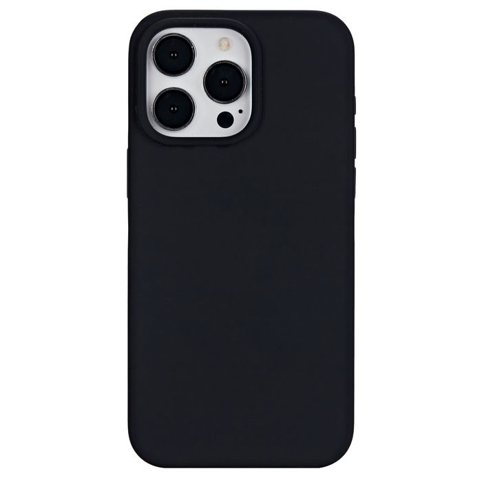 Black mobile phone case designed for 6.7" devices, featuring a smooth matte finish and cutouts for camera lenses and buttons.