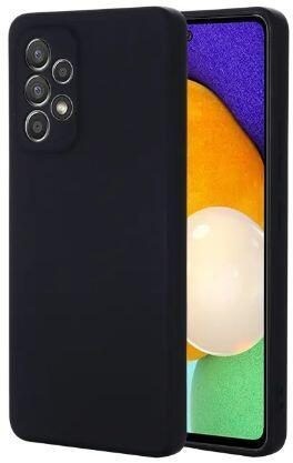 Black mobile phone case by eSTUFF, featuring a matte finish, precise cutouts for camera and ports, designed to fit snugly around the device.