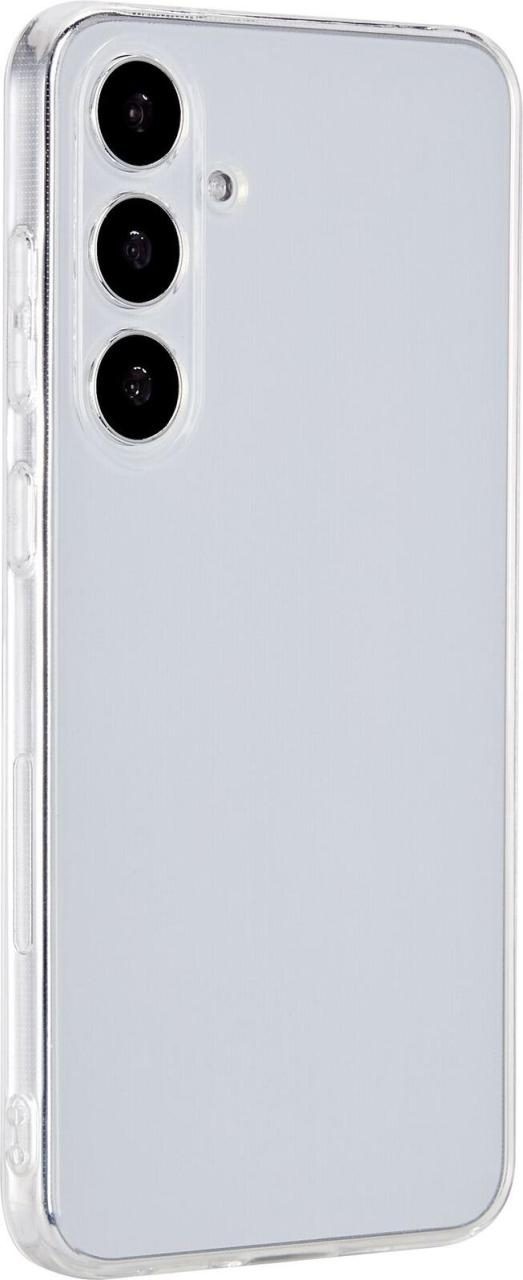 Transparent mobile phone case designed for 6.7" devices, featuring precise cutouts for camera and buttons, with a sleek, minimalist design.