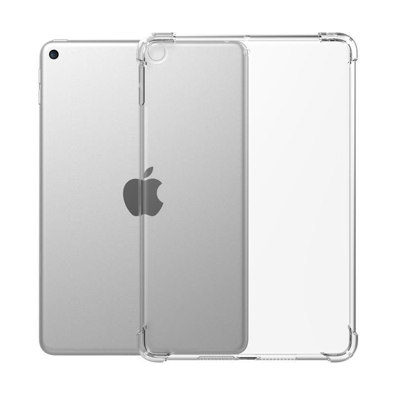 Transparent tablet case for 10.9" devices, featuring a sleek design with a clear back and reinforced corners for added protection.