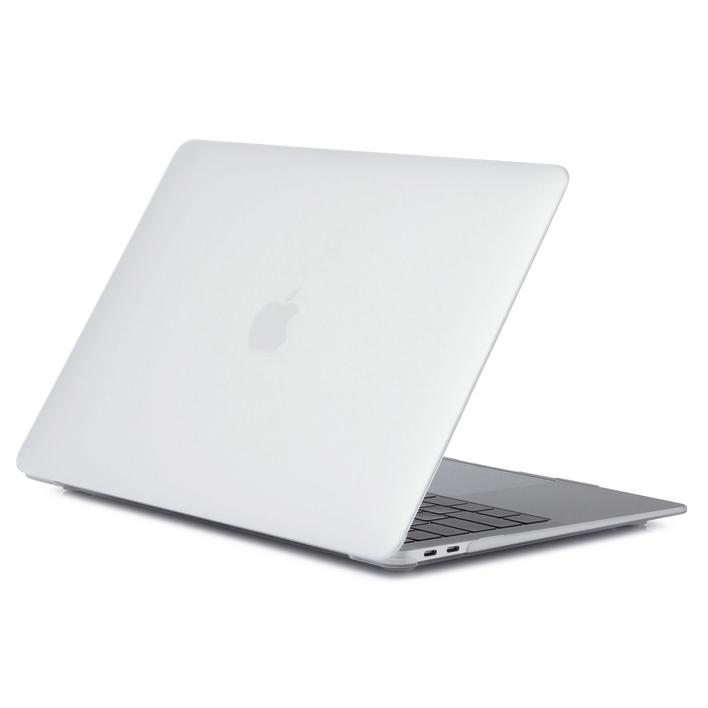 White hardshell laptop case designed for 13.3" devices, featuring a sleek, minimalist design with a smooth finish and precise cutouts for ports and ventilation.