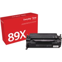 Red box with white text "Everyday Toner 89X" next to a black Xerox toner cartridge compatible with HP 89X.
