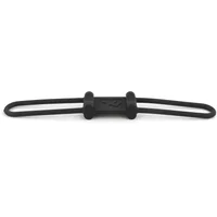 Black Exposure Aero Bar Silicone Band Light Mount with looped ends and central rectangular grip.