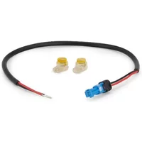 Black cable with red and black wires, blue Bosch connector, and two yellow wire connectors for Exposure E Bike Light.