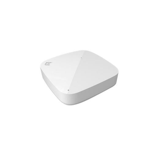 White square-shaped access point with a smooth surface, featuring rounded edges and a minimalist design, designed for Power Over Ethernet (PoE) connectivity.