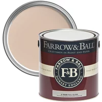 Farrow & Ball Full Gloss paint can, Setting Plaster No. 231, 2.5L, maroon label with black and white logo.