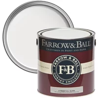 Farrow & Ball Full Gloss paint can, 2.5L, Wevet No. 273, maroon label with white lid, for wood and metalwork.