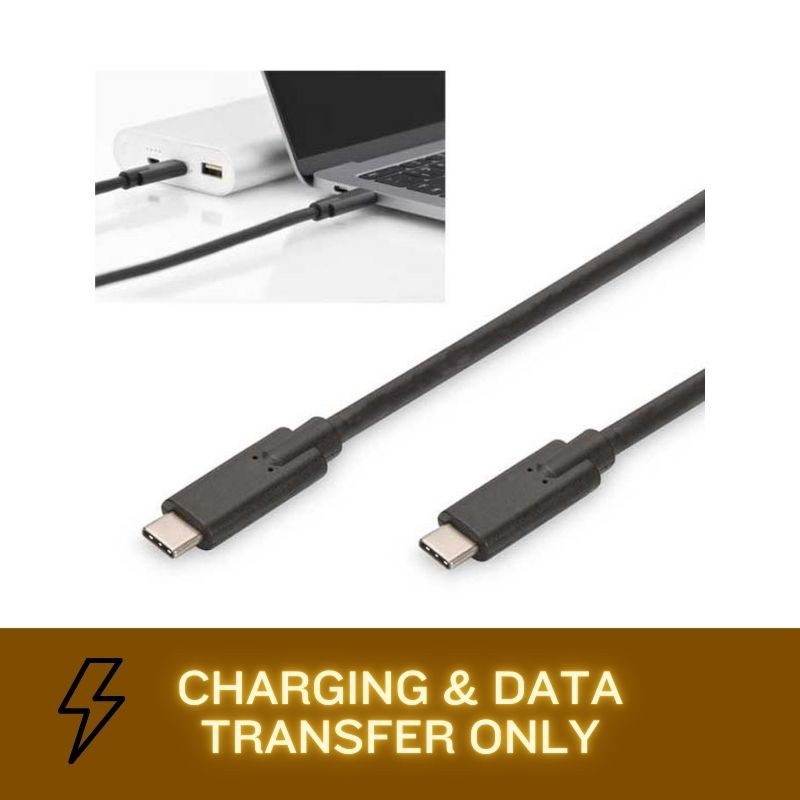Black USB Type-C cable, 10 meters long, supports 10Gb data transfer and 60W power delivery, with connectors on both ends, designed for charging and data transfer.