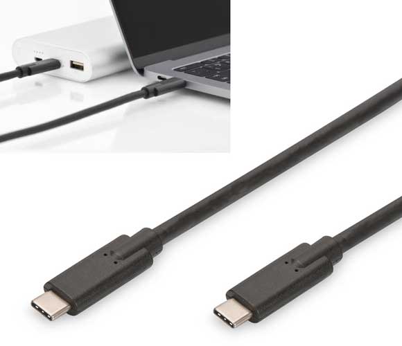 Black USB C to USB C data sync and charge cable, 2 meters long, supports 5GB data transfer and 60W power delivery, featuring durable connectors and a flexible design.