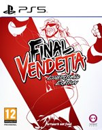 Final Vendetta Collectors Edition for PS5 features bold red and white packaging with striking artwork of a character in a dynamic pose, highlighted by the game title in a stylized font.