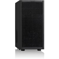 Black Fractal Design Core 1000 USB 3.0 Midi Tower Case with mesh front panel and sleek, minimalist design.