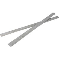 Silver Frys Plumbers Solder sticks with embossed text, flat and elongated design.