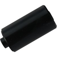 Black cylindrical Fujitsu PA03289-Y355 printer/scanner roller with smooth surface and small protruding end.