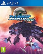 G-DARIUS HD for PlayStation 4 features vibrant space-themed artwork with a large, dark creature and a spaceship, set against a colorful cosmic background.