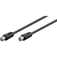 Black Goobay antenna cable, 1.5 meters, with coaxial connectors on both ends.