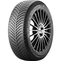 Goodyear Vector 4 Seasons tire, 195/60 R16 89H, black with detailed tread pattern and alloy wheel rim.