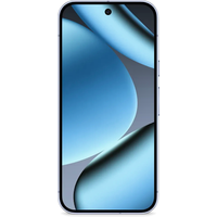 Google Pixel 10 Pro in Moonstone, sleek design, edge-to-edge display, single front camera, includes Pixelsnap Charger.