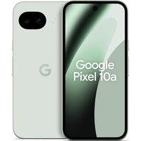 Google Pixel 10a smartphone, 6.3-inch display, dual camera, mint green, USB Type-C, 5G connectivity.