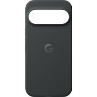 Black Google Pixelsnap phone case, 16 cm, sleek design with cutout for camera and embossed logo.