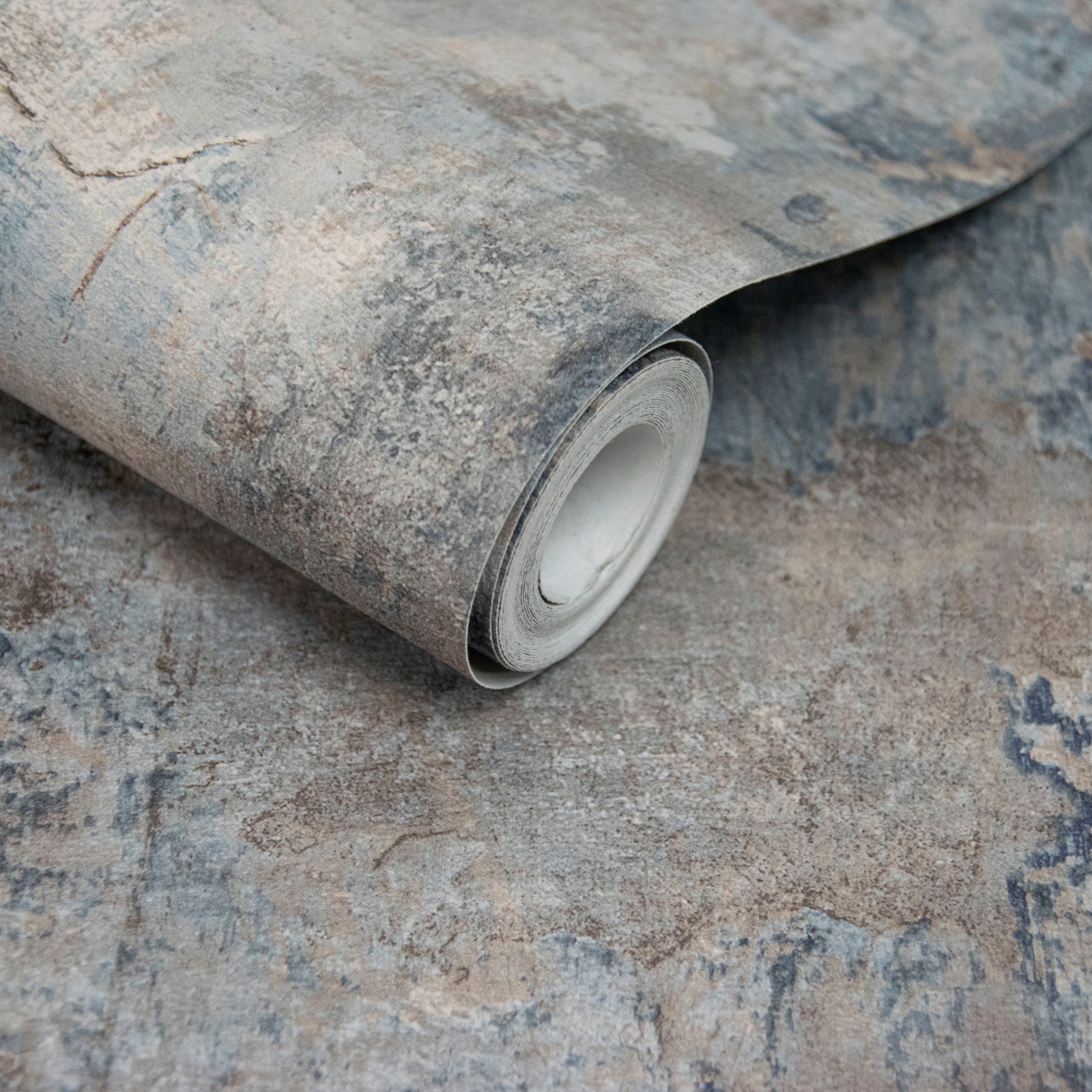 Grandeco Plaster Patina Castello Navy Wallpaper by Paul Moneypenny - image 3