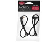 Black coiled cables with angled connectors, packaged in a clear plastic bag with a red and black label, labeled "Hähnel CPUR CLE SE CNON."