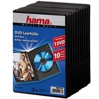 Black Hama optical disc jewel case for 1 disc, with a clear cover and blue disc graphic on the packaging.
